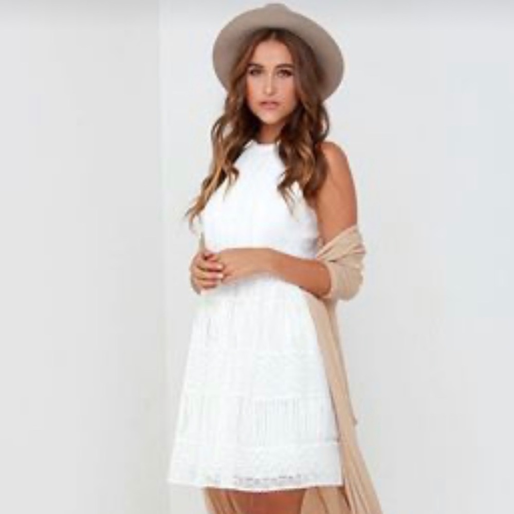 Brand New Ivory Skater Dress